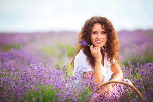 Woman lavendel